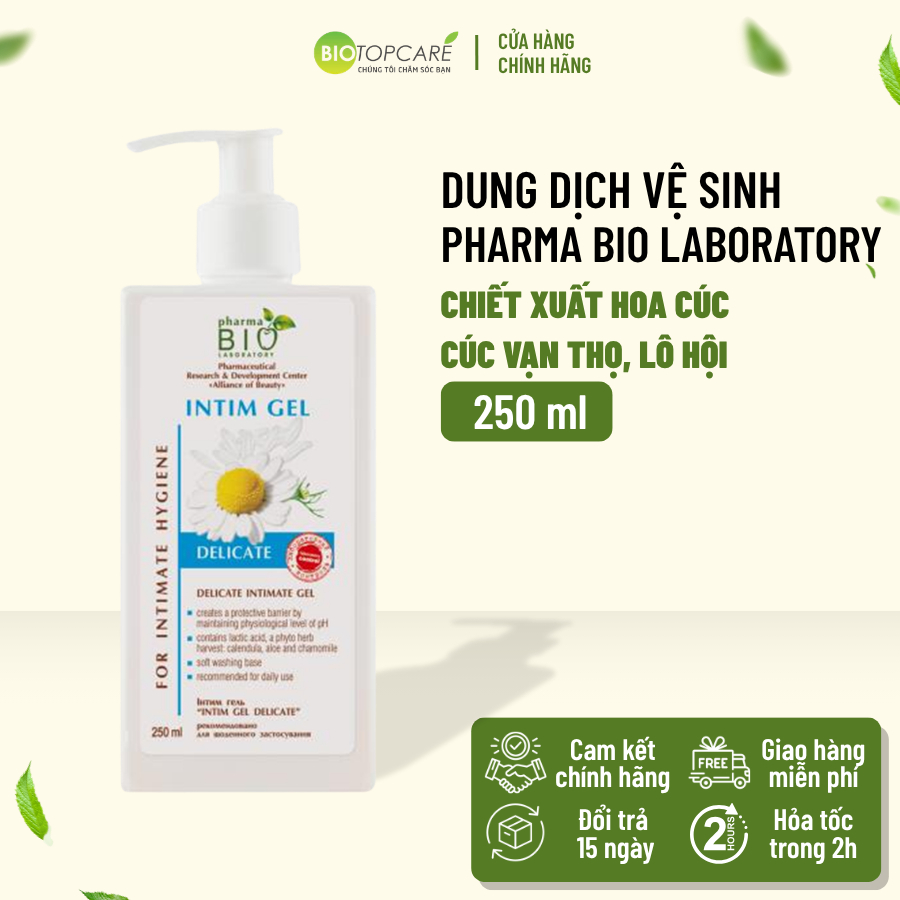 Dung dịch vệ sinh Pharma Bio Laboratory Delicate 250ml