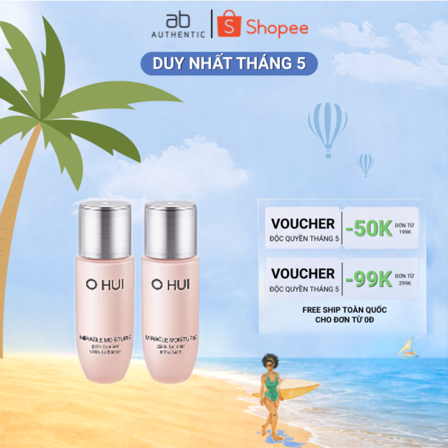Cặp Nước hoa hồng và Sữa dưỡng OHUI HỒNG dưỡng ẩm cho da khô Miracle Moisture 20ml - AB AUTHENTIC | BigBuy360 - bigbuy360.vn