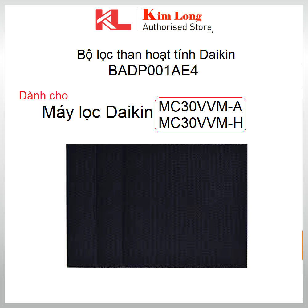 Bộ lọc than hoạt tính Khử mùi Daikin BADP001AE4 cho Daikin MC30VVM-A MC30VVM-H ( BADP001AE4 )