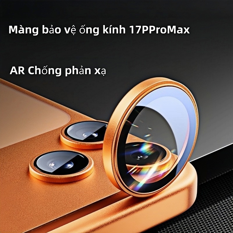 Miếng dán bảo vệ ống kính kim loại Eagle Eye cho iPhone 17 16 15 14 13 12 Pro Max