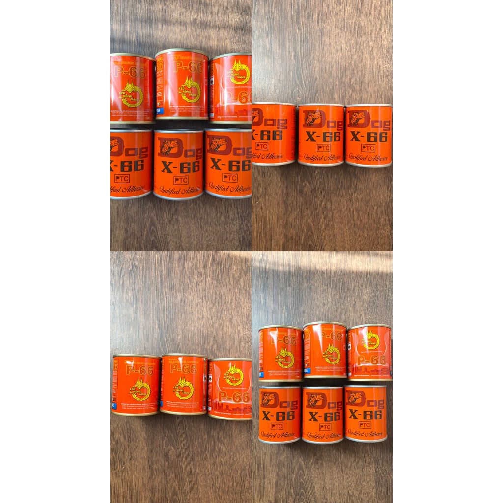 Keo con chó x66- 100gr/200gr/600gr/3kg chuyên dán giày, đồ da, đồ gỗ, cao su hàng chính hãng bao đổi