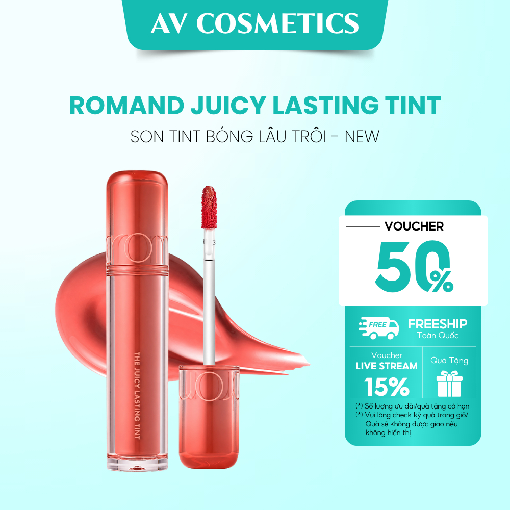 [Màu 31 - 35] Son Tint Romand Juicy Lasting Tint 5,5g Son Lì Lâu Trôi Cho Đôi Môi Căng Mọng