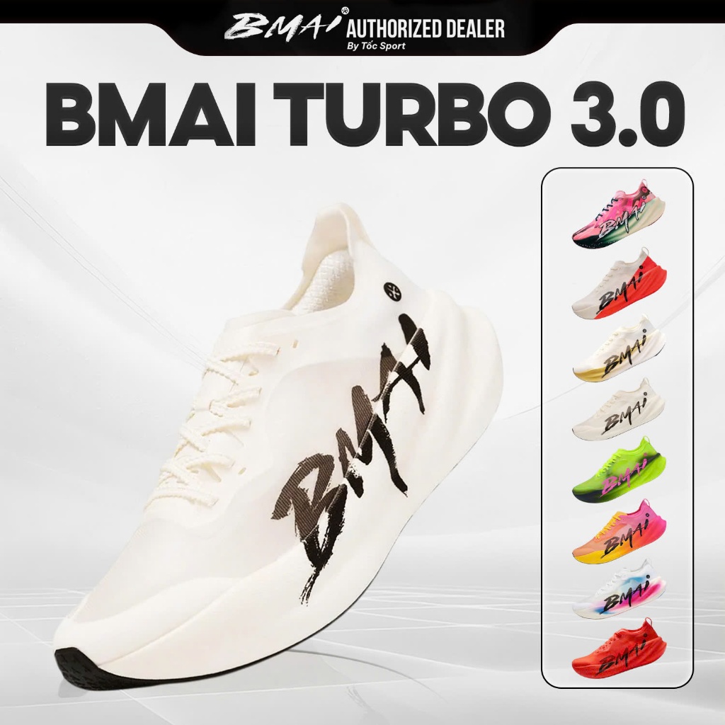Giày Bmai | Giày Chạy Bộ Bmai 3.0 Turbo  | Hàng Chính Hãng | Giày Tập Luyện Hàng Ngày Và Thi Đấu Chu