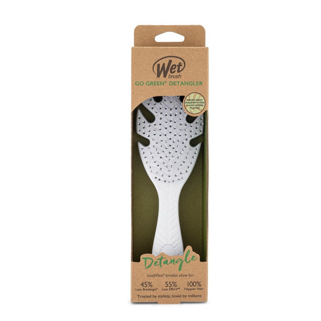 Bàn chải Wet Brush Go Green Detangler Hair - Màu xanh nhạp Mỹ