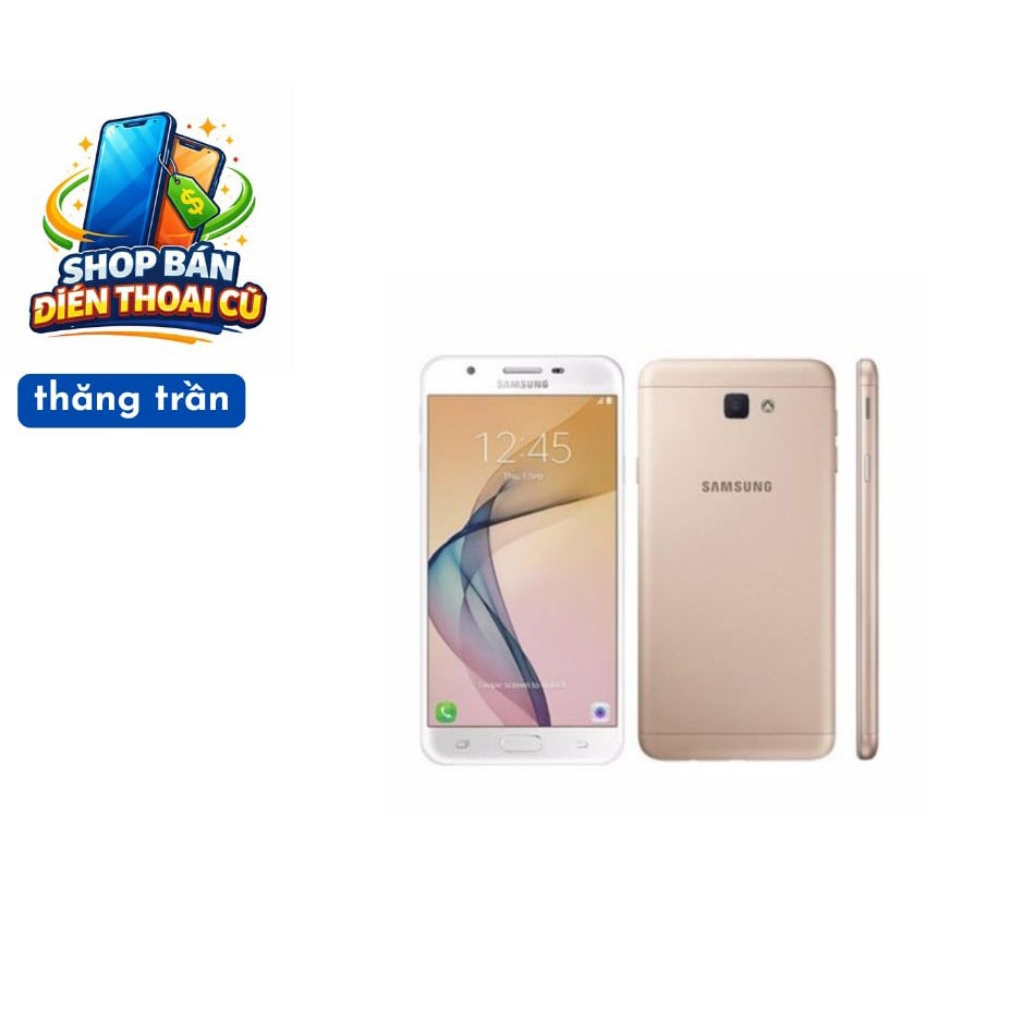 Điện thoại Samsung Galaxy J7 Prime màu trắng hàng cũ bảo hành 1 tháng.