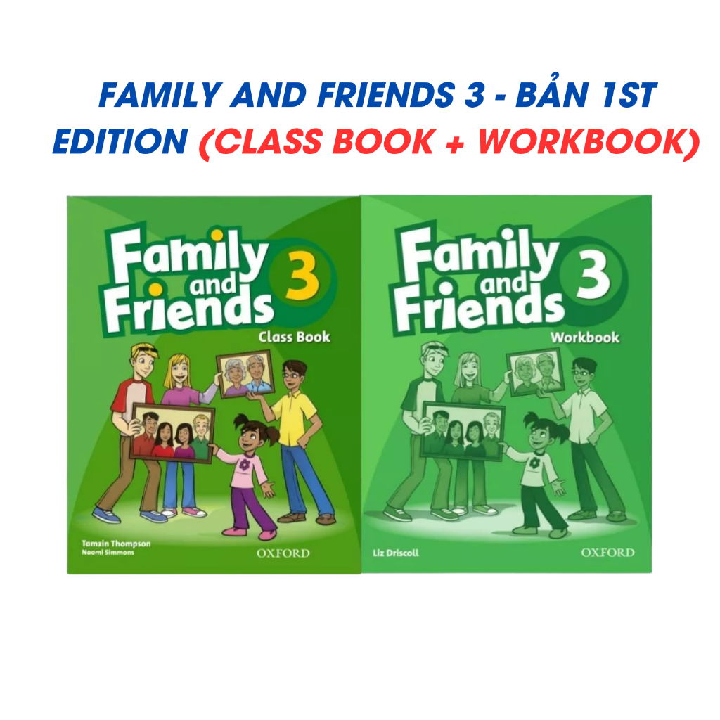 Sách - Combo trọn bộ 2 cuốn tiếng Anh Family And Friends 3 - Bản 1 ST (WB + SB)