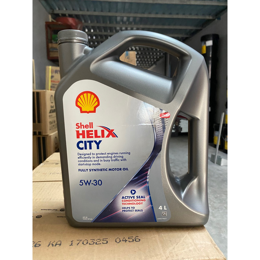 Nhớt shell Helix city 5w30 Can 4Lít