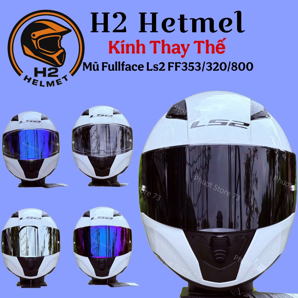 Kính Chắn Gió Mũ LS2 FF353 / FF320 / FF800 ( Không Bao Gồm Mũ )