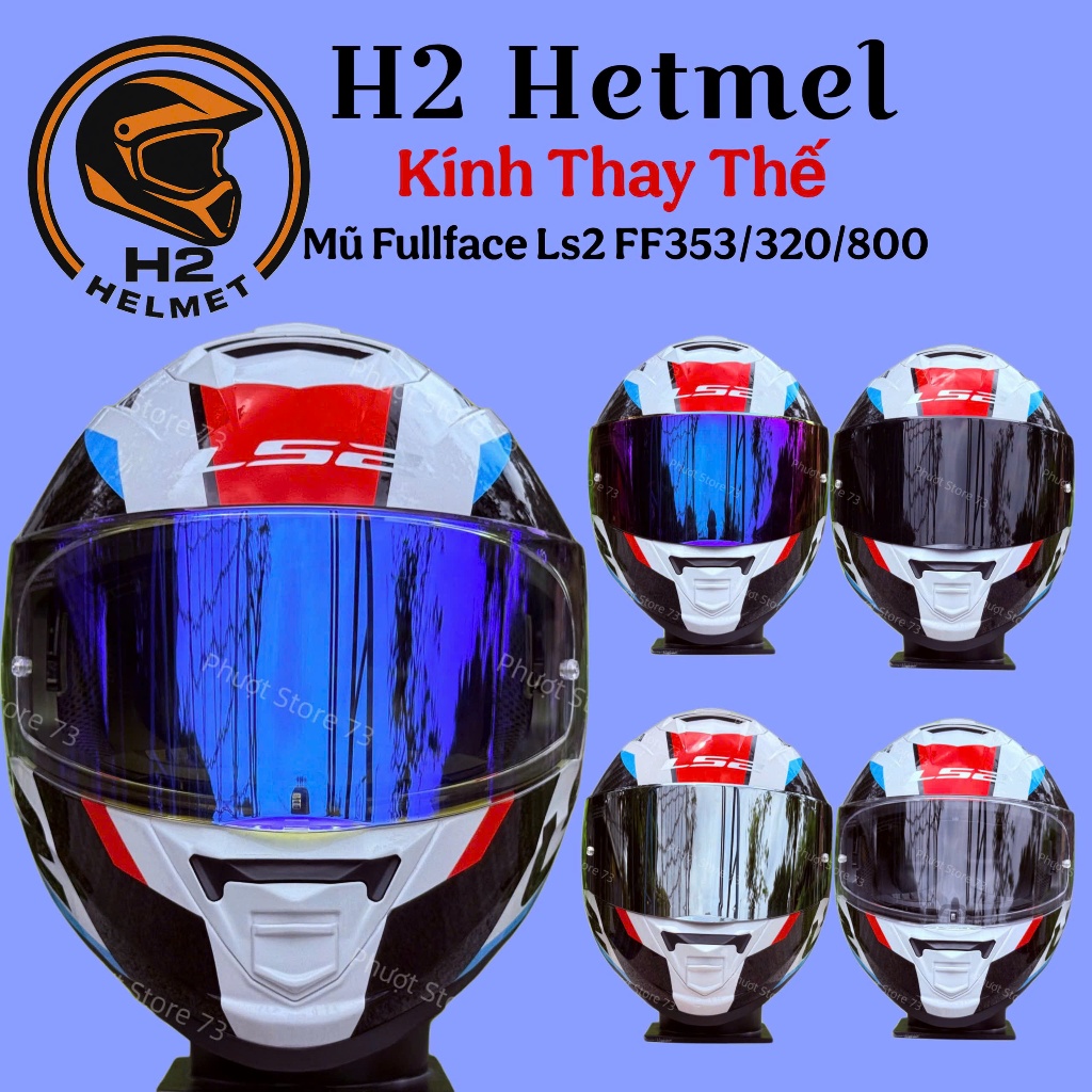 Kính Thay Thế Mũ Fullface LS2 FF353 / FF320 / FF800 ( Không Bao Gồm Mũ )