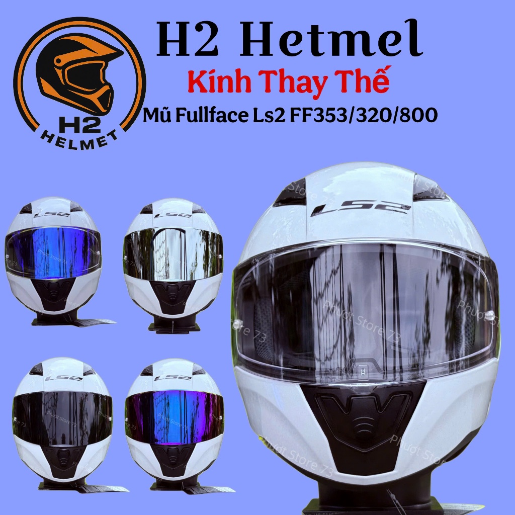 Kính Gắn Mũ Fullface LS2 FF353 / FF320 / FF800 ( Không Bao Gồm Mũ )