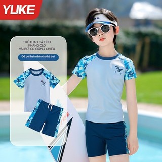 [ SẴN ] Bộ bơi bé trai hai mảnh YUKE 2425, đồ bơi bé trai chất thun lạnh cao cấp