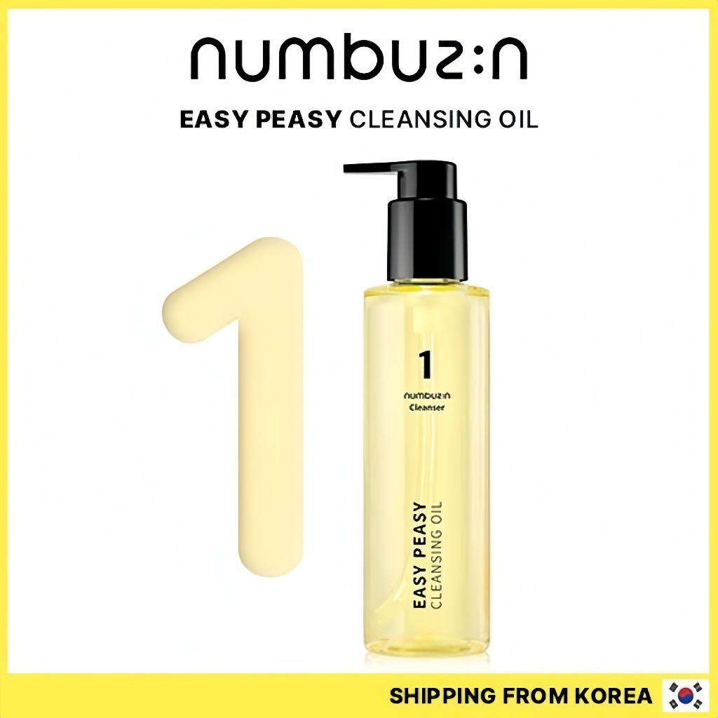 “Dầu tẩy trang Numbuzin No.1 Easy Peasy 150ml / Sữa rửa mặt glutathione + vitamin C Numbuzin No.5 20