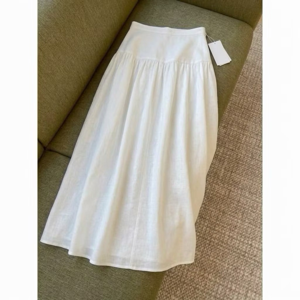 𝗢𝘄𝗲𝗻 𝗟𝗶𝗻𝗲𝗻 2 - |LY LINEN| - Chân váy linen cạp cao LYLINEN