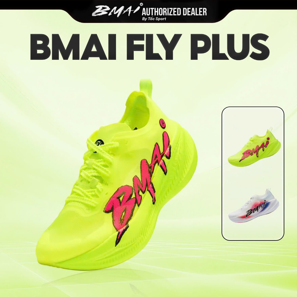 Giày Bmai | Giày Chạy Bộ Fly Plus | Hàng Chính Hãng | Giày Chạy Tập Luyện Hàng Ngày Và Thi Đấu Chuyê