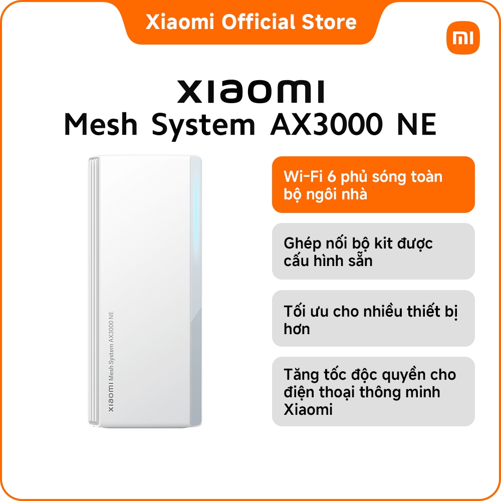 Bộ phát Wi-Fi Xiaomi Mesh System AX3000 NE