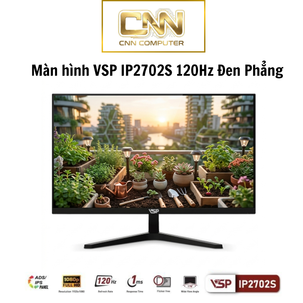 Màn Hình Máy Tính VSP IP2702S 27in 120Hz IPS – Full HD, Phẳng, Viền Mỏng, Bảo Hành 24 Tháng