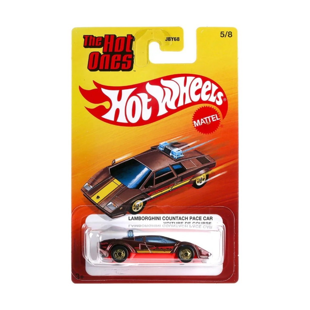 Xe mô hình Hot Wheels The Hot Ones Lamborghini Countach Pace Car (2026)