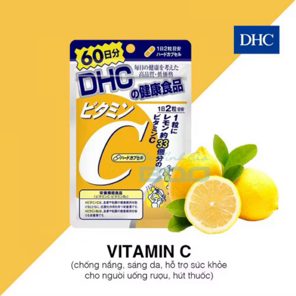 —✅Viên uống DHC Vitamin C hỗ trợ sáng da, giảm thâm (30 ngày) - TPBVSK DHC VITAMIN C HARD CAPSULE ( 