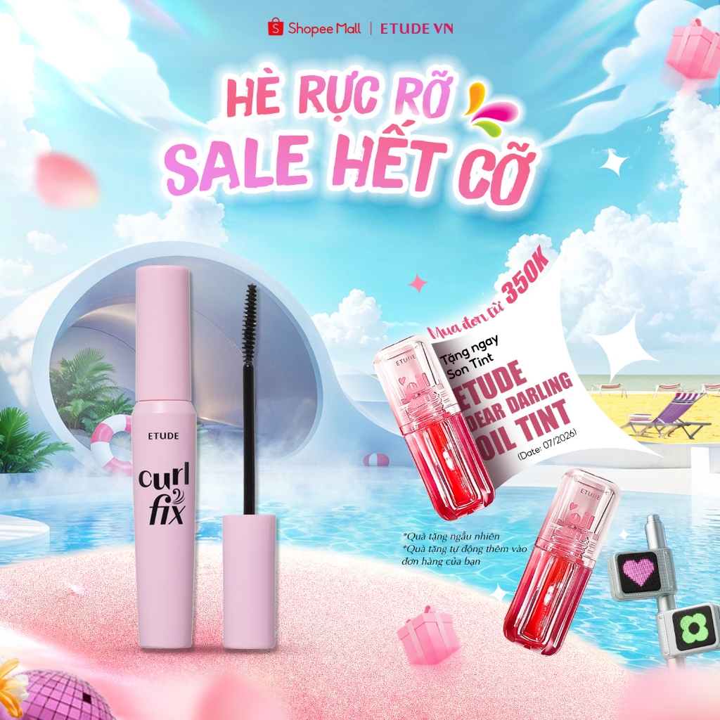 Mascara Chuốt Mi ETUDE Curl Fix Mascara 3 màu 8g