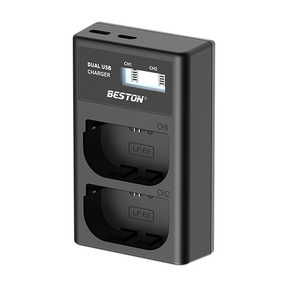 Bộ sạc pin Beston LP-E6 dùng cho các dòng pin LP-E6 của Canon