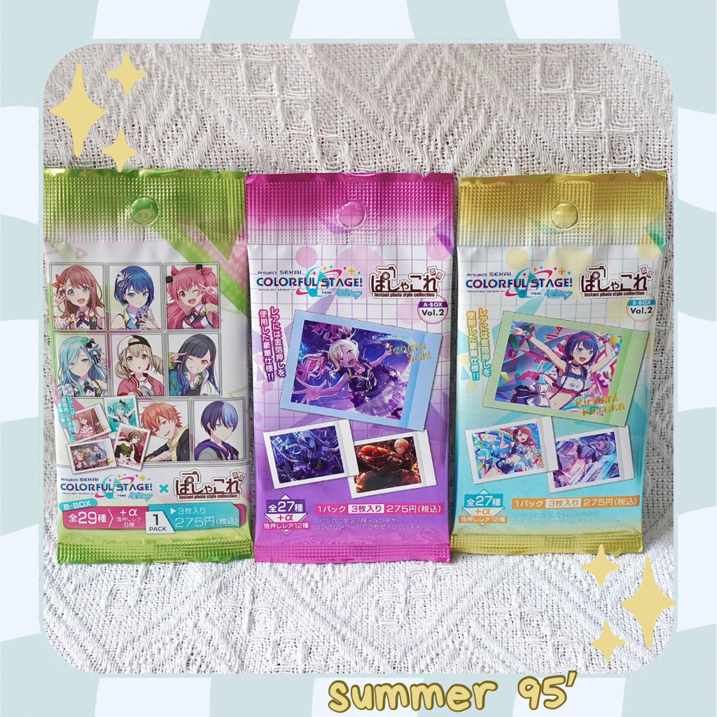 [SẴN-SUMMER 95’] Pack polaroid pola card thẻ nhân phẩm Project Sekai Colorful Stage chính hãng