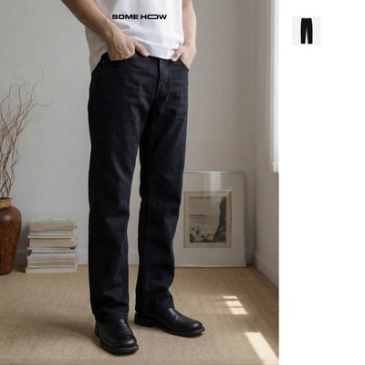 [N] Quần Jean Straight Dailywear Dark Wash Vải Jean Cotton Thoải Mái Gọn Gàng Nam Tính, QJ0140 SOME HOW STORE