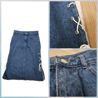 Chân váy jean 2hand, si đẹp