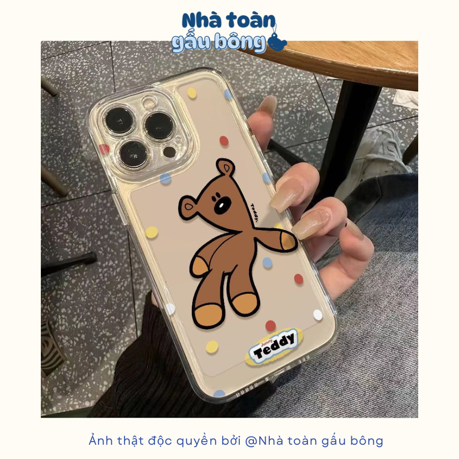Ốp Lưng Teddy Mr Bean Ngộ Nghĩnh Đáng Yêu, Ốp Điện Thoại Hình Gấu Teddy Mr Bean Tuổi Thơ Kinh Điển Đ