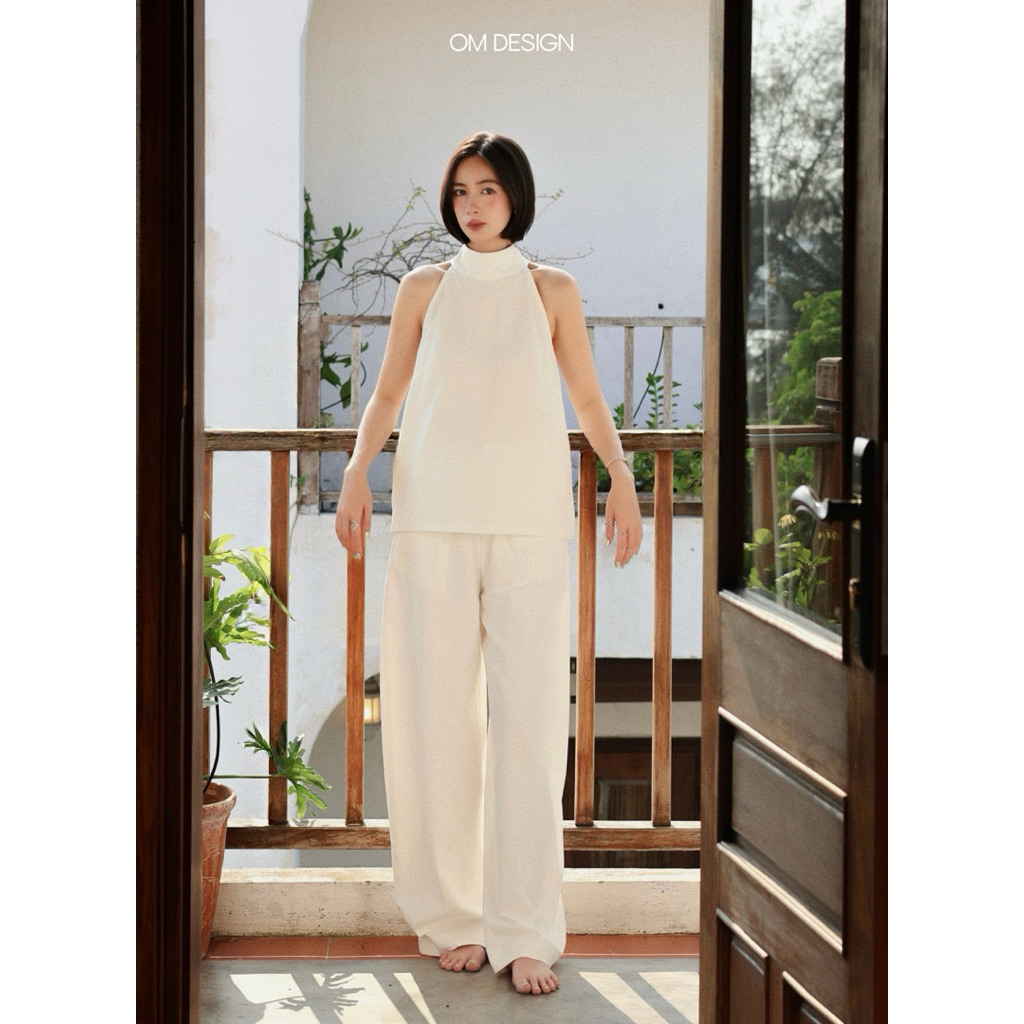 Quần linen dài dáng suông tối giản - Marvin Pants(+% phí sàn) - By OM Design