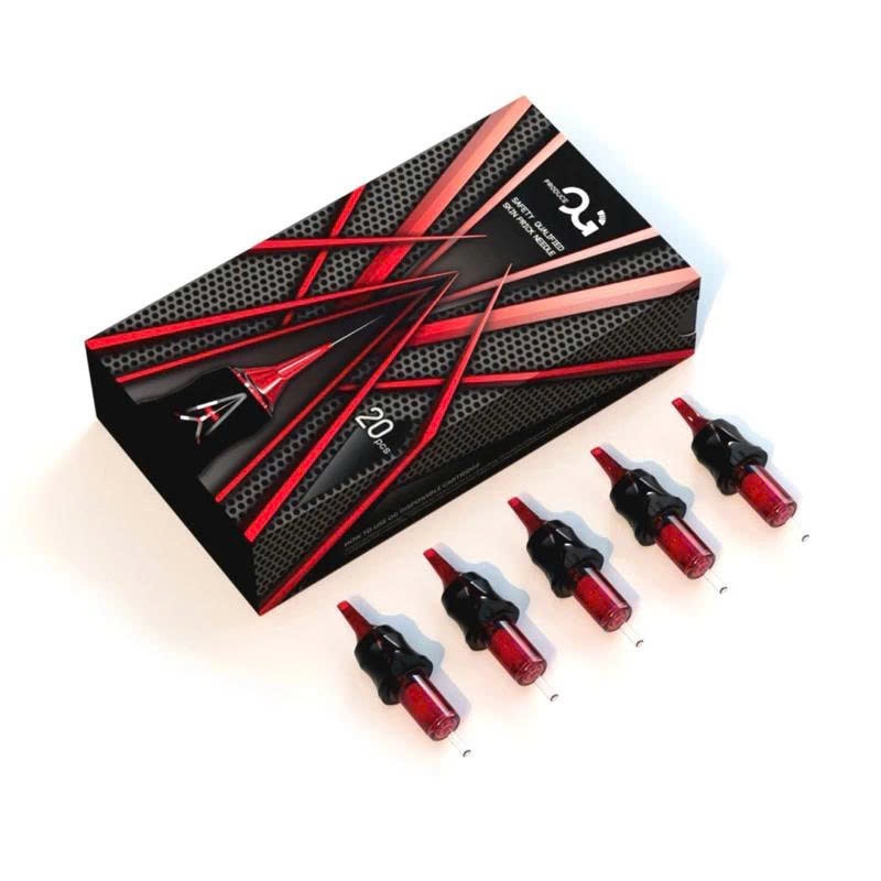 KIM 3RL Kim Pen Tattoo OG Đỏ (Hộp 20 Kim) – Cartridge Máy Xăm Pen, Đi Nét Mượt, Ổn Định
