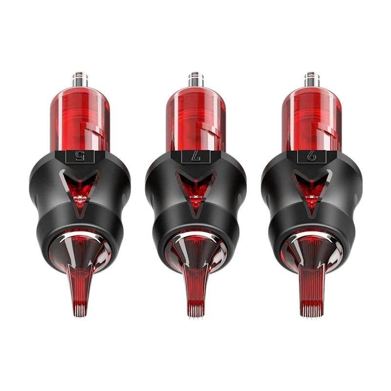 Kim đi nét 3RL- Kim Pen Tattoo OG Đỏ (Hộp 20 Kim) – Cartridge Máy Xăm Pen, Đi Nét Mượt, Ổn Định