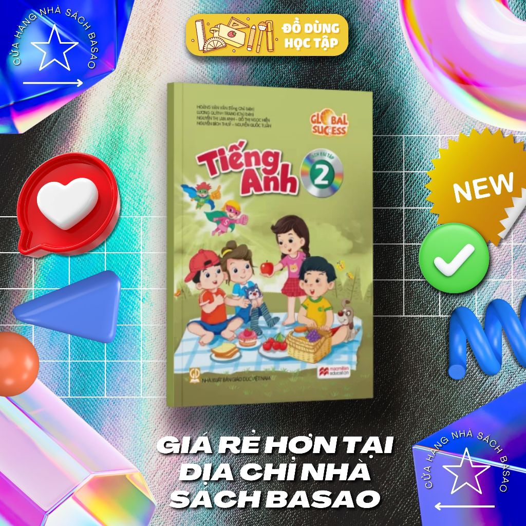 Bài tập Tiếng Anh Lớp 2 Global Success 2 – Work Book