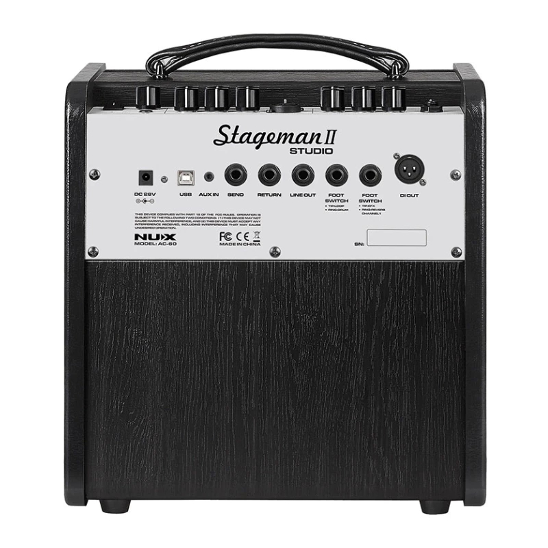 Loa Acoustic NUX Stageman II AC-60 60W - Loa Guitar & Vocal Studio, App Control, Tặng Pedal