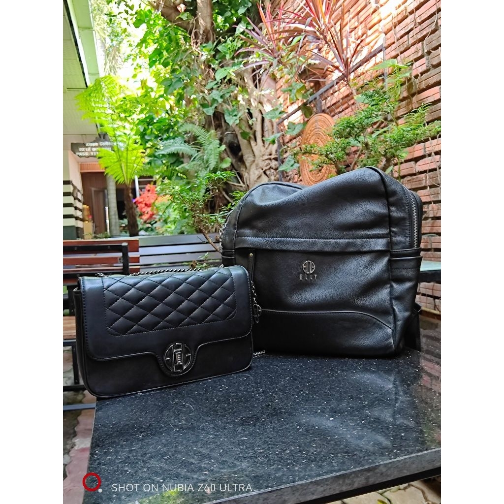 combo da thật elly túi + balo
