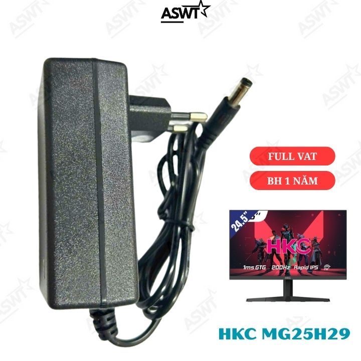 Dây nguồn cho Màn hình HKC MG25H29 24.5" 12V - bảo hành 12 tháng - FULL VÁT