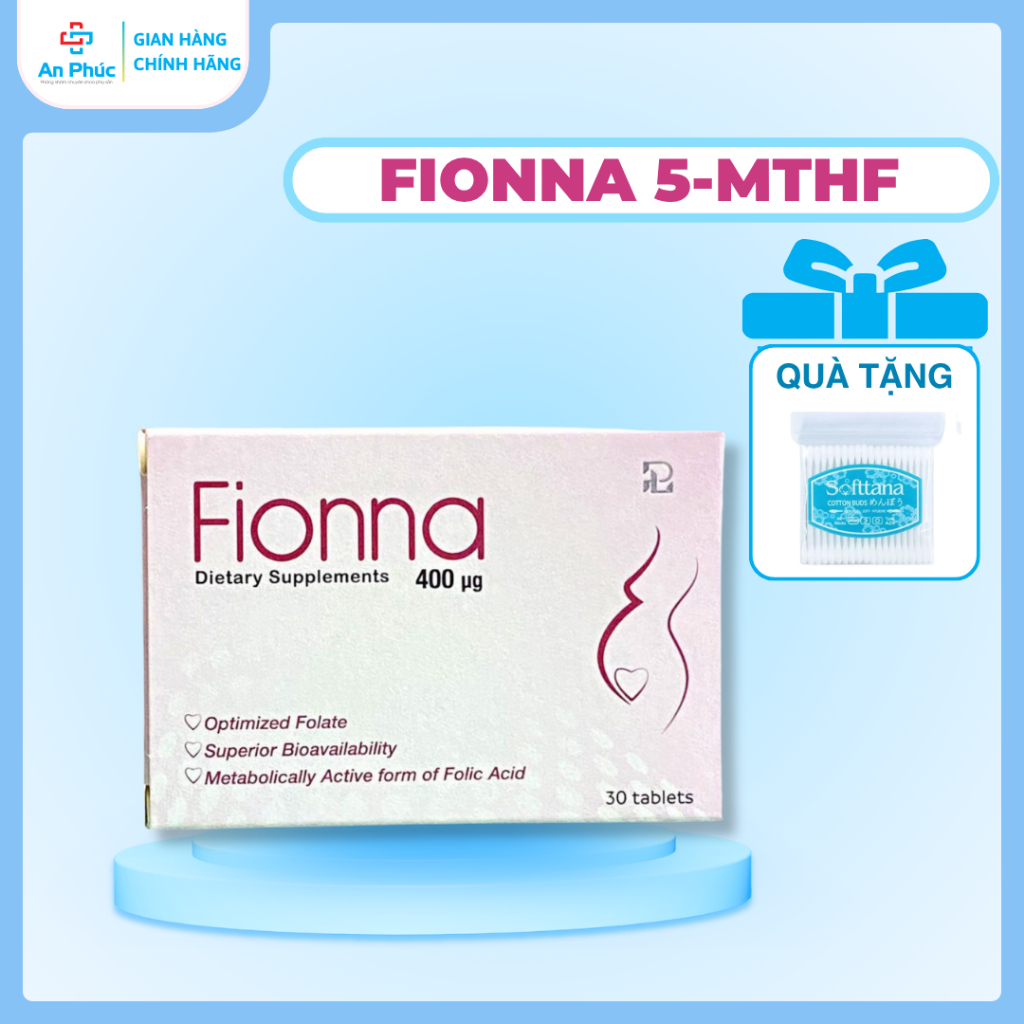 FIONNA – Viên Uống 5-MTHF, Bổ Sung Folate, Hỗ Trợ Thai Kỳ, Tạo Máu, Tăng Đề Kháng