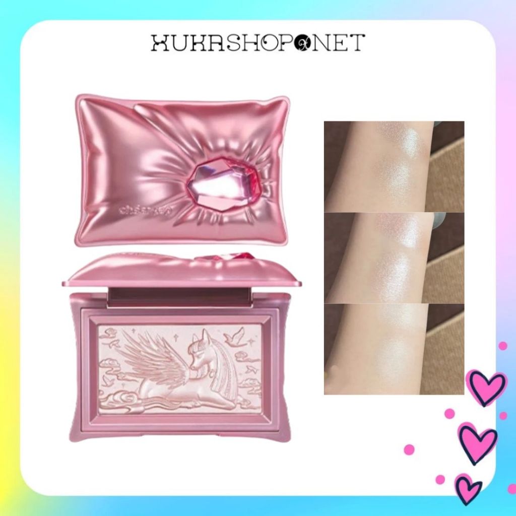 Highlight Qianyan Pillow Gem Highlighting Powder Phấn Bắt Sáng Qianyan 1 Ô Nhũ Siêu Lấp Lánh