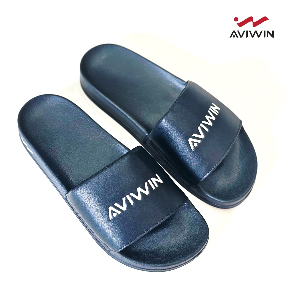 [D001] Dép Quai Ngang AVIWIN AviSoft D001 màu đen chất liệu EVA êm chân đế giày chống trơn trượt