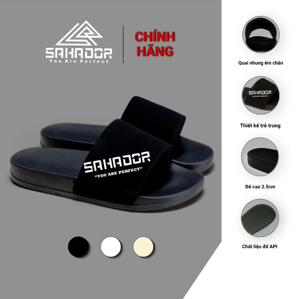 Dép Quai Ngang Đẹp Sahador Cao Cấp Cho Nam Nữ - Mẫu Mới, Siêu Êm, Siêu Nhẹ Chống Trơn Trượt,SD27