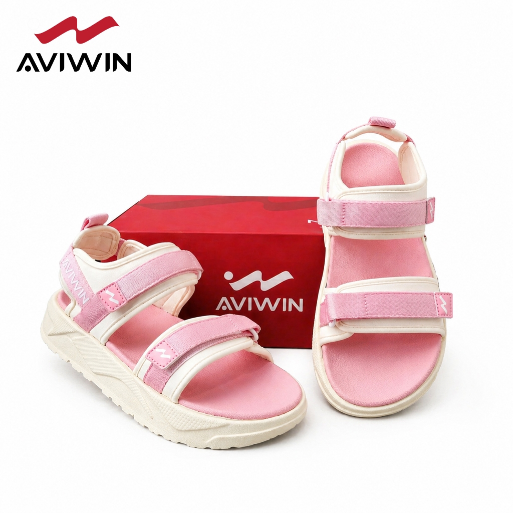 [S002] Dép Sandal Nữ AVIWIN VION S002, Dép Quai Dù Chất EVA Siêu Nhẹ, Chống Trơn Trượt Cao 3cm