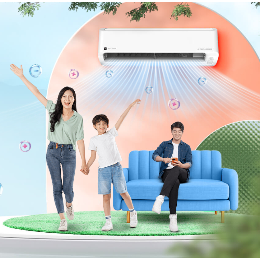 [CHÍNH HÃNG] Điều hòa Plasmacluster ion diệt khuẩn Sharp AH-XP18DSW | AH-XP13DSW | AH-XP10DSW -Công 