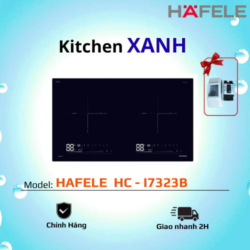Bếp Từ Đôi Âm Hafele HC - I7323B (536.61.886) - Hàng Chính Hãng - Mặt Kính Schott Ceran - Tự Động Nh