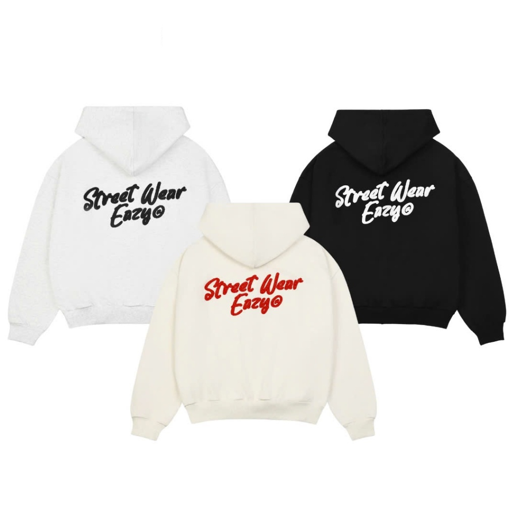 Áo Hoodie Zip Unisex Nam/Nữ Local Brand SWE SIGNATURE HOODIE - Đen/Kem/Xám
