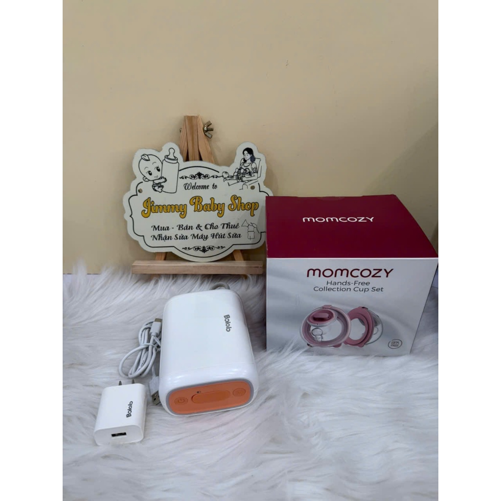Máy hút sữa Bololo Mix cup Momcozy V2 Pro hồng