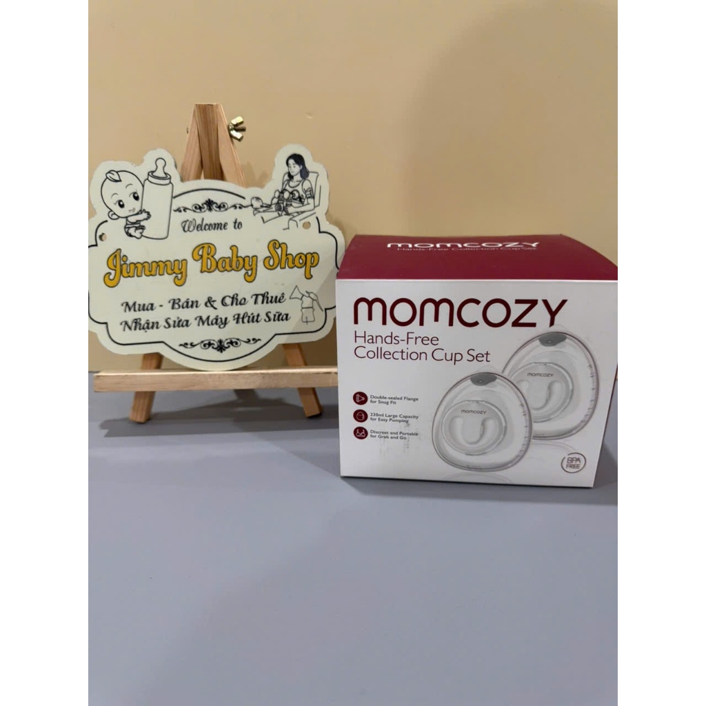 Bộ cup Momcozy V2 trắng kèm dây hút