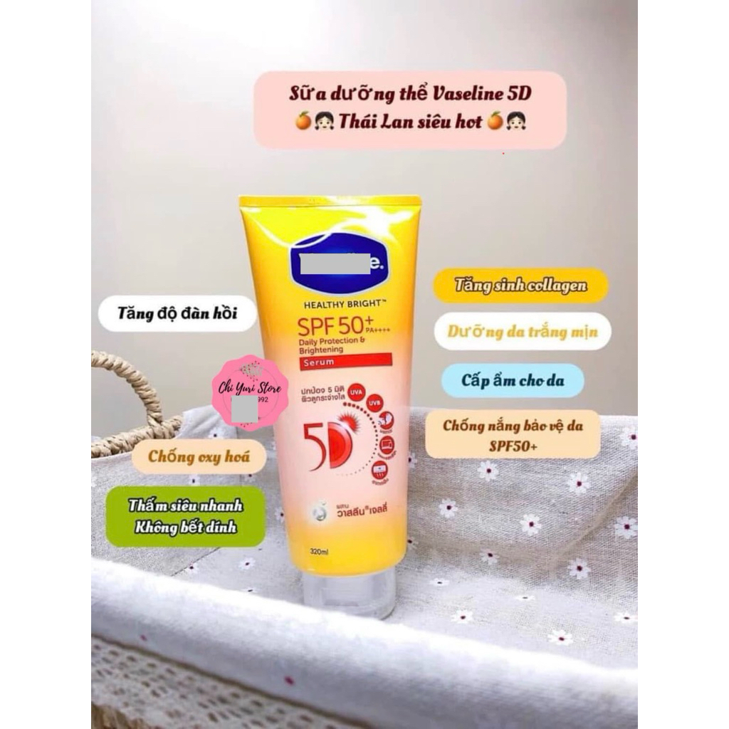 Dưỡng Thể Vaseline Chống Nắng 50x