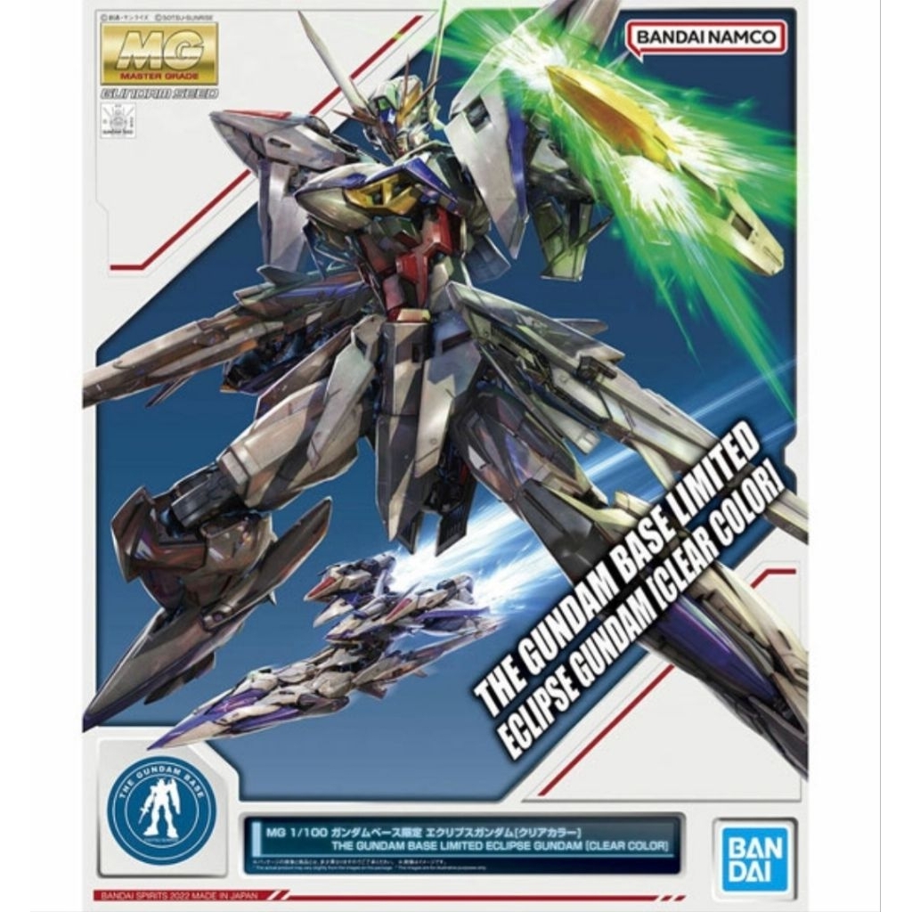[Hàng Sẵn - Box hơi móp] MG Eclipse Gundam – The Gundam Base (Clear Color) Limited Edition