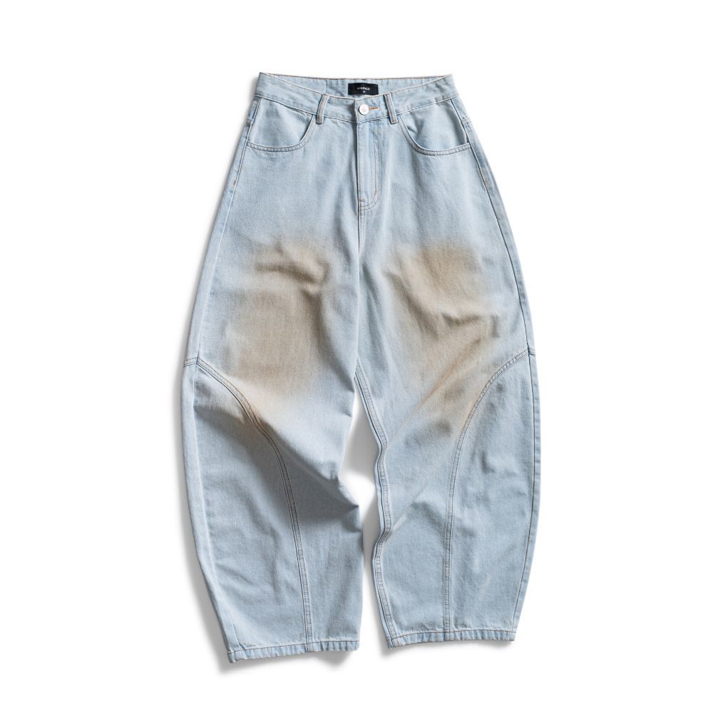 Quần jean unisex MIKENCO Dirty Wash Balloon Jeans