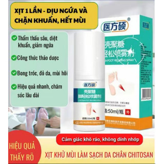 Xịt khử mùi - Công thức thảo dược, chăm sóc chân, an toàn và đáng tin cậy.
