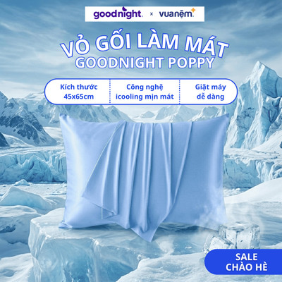 [SVIP] Vỏ Gối Mát Goodnight Poppy - Vỏ Gối Nằm Mát, Vỏ Gối 45x65cm, Áo Gối Mát, Vỏ gối thun lạnh mùa hè